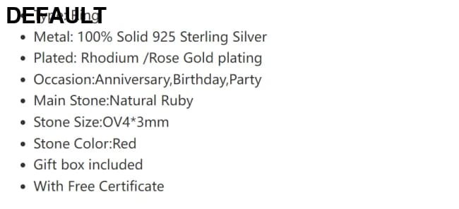 Wedding Ring for Women Real Pure 925 Sterling Silver Natural Ruby Genuine Gemstone Rose Gold Birthstone Engagement