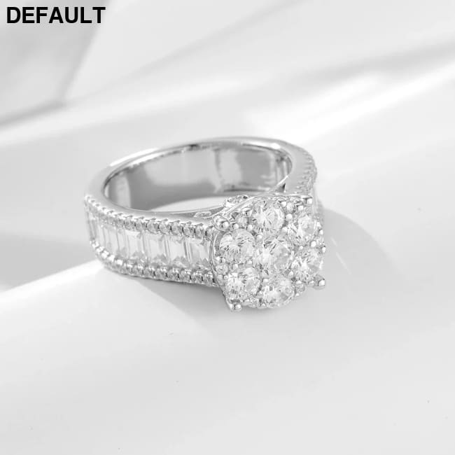 Wedding ring Set 925 silver jewelry wholesale fine Micro Inlaid Zircon Engagement Eternity Band rings women Rings Best