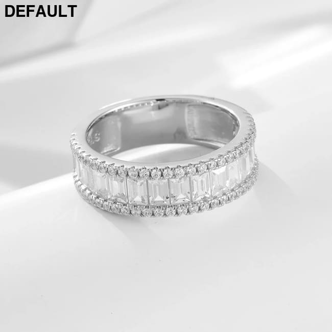 Wedding ring Set 925 silver jewelry wholesale fine Micro Inlaid Zircon Engagement Eternity Band rings women Rings Best