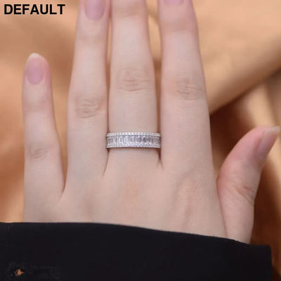 Wedding ring Set 925 silver jewelry wholesale fine Micro Inlaid Zircon Engagement Eternity Band rings women Rings Best