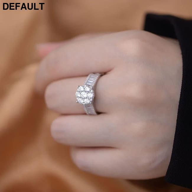 Wedding ring Set 925 silver jewelry wholesale fine Micro Inlaid Zircon Engagement Eternity Band rings women Rings Best