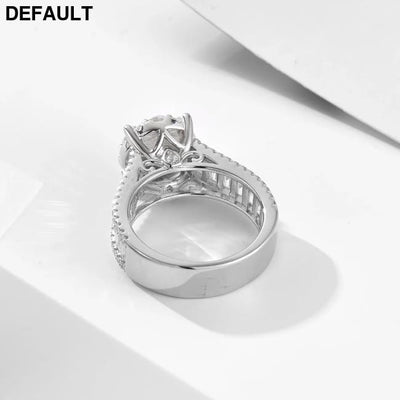 Wedding ring Set 925 silver jewelry wholesale fine Micro Inlaid Zircon Engagement Eternity Band rings women Rings Best