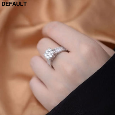 Wedding ring Set 925 silver jewelry wholesale fine Micro Inlaid Zircon Engagement Eternity Band rings women Rings Best