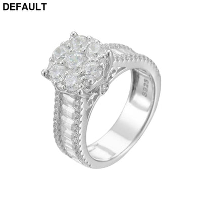 Wedding ring Set 925 silver jewelry wholesale fine Micro Inlaid Zircon Engagement Eternity Band rings women KR2752-1