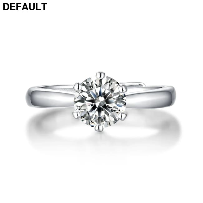 Wedding Rings Classic 0.5-3 Carat 6 Claws 925 Silver Sterling Marquise Moissanite Ring Round Brilliant Cut For Women