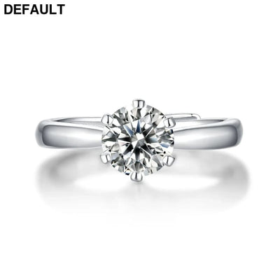 Wedding Rings Classic 0.5-3 Carat 6 Claws 925 Silver Sterling Marquise Moissanite Ring Round Brilliant Cut For Women