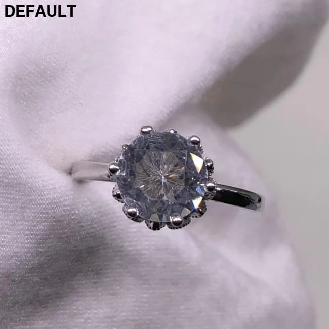 white/rose gold Wedding Rings For Women 2ct 6 Claws diamond Bridal Engagement Propose Ladies Trendy Jewelry Accessories