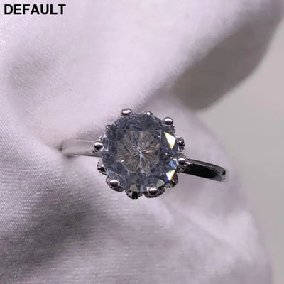 white/rose gold Wedding Rings For Women 2ct 6 Claws diamond Bridal Engagement Propose Ladies Trendy Jewelry Accessories