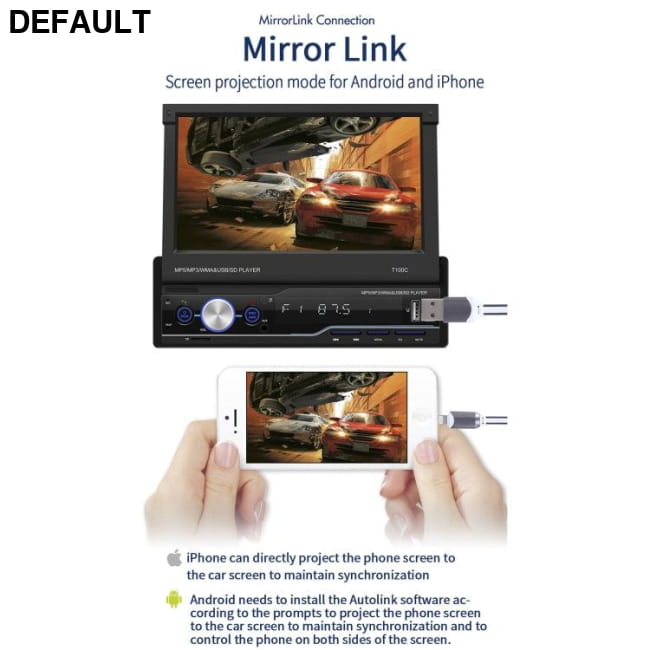 Wholesale 7 inch Manually Retractable carplay Screen Car Other / Audio Receiver Motor Vehicle A/V Players & In-Dash