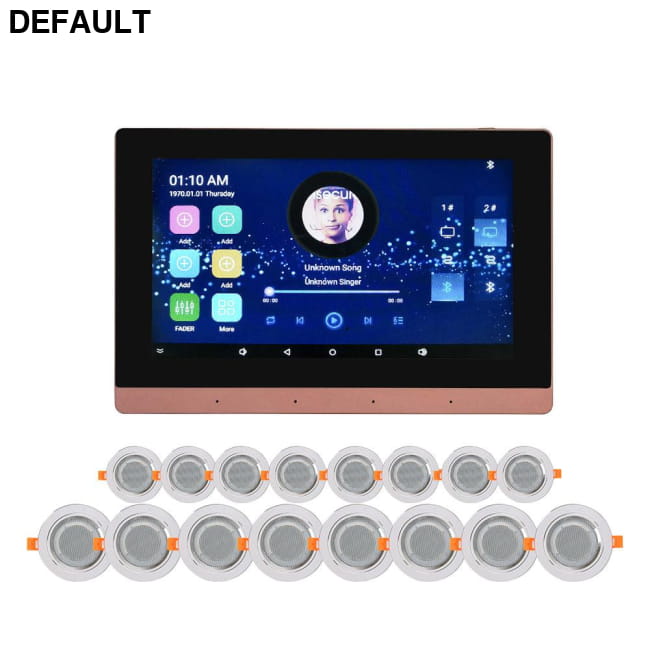 WiFi Audio Wall Amplifier 7 Inch Smart Home Stereo Sound Black golden Receiver Amplifiers