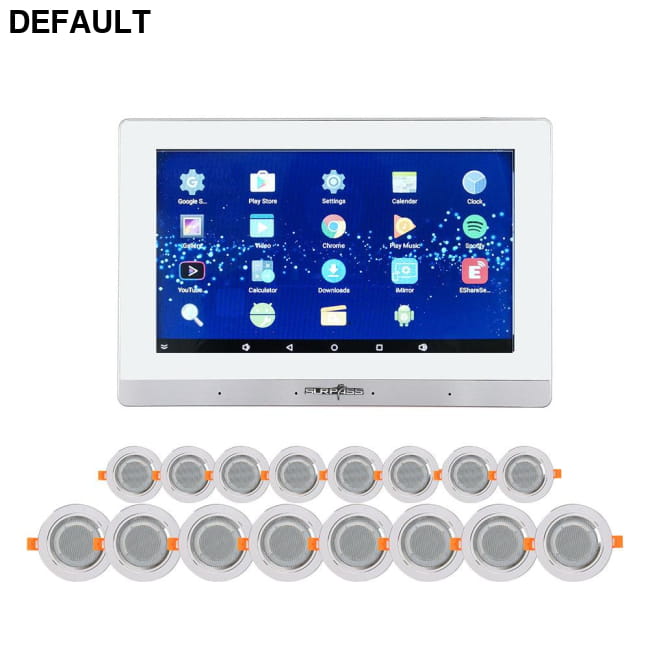 WiFi Audio Wall Amplifier 7 Inch Smart Home Stereo Sound White silver Receiver Amplifiers