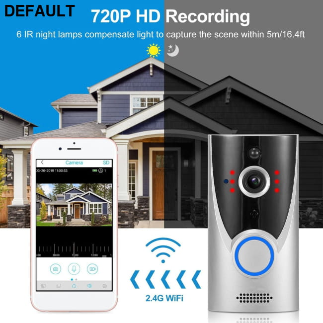 WiFi Video Doorbell Wireless Door Bell 720P HD White Home Security Best Selling Products