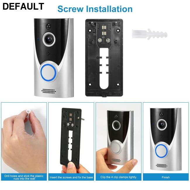 WiFi Video Doorbell Wireless Door Bell 720P HD White Home Security Best Selling Products