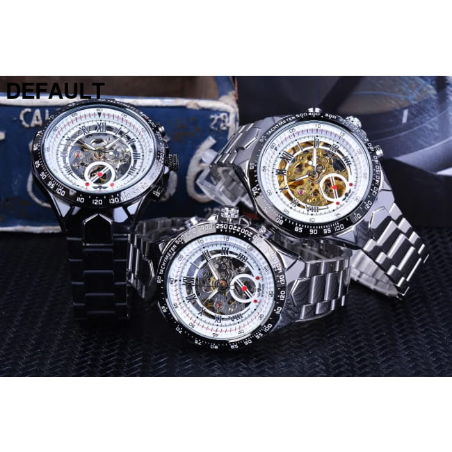 Winner Mechanical Sport Design Bezel Fashion Watch Mens Men Watches