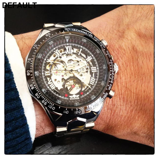 Winner Mechanical Sport Design Bezel Fashion Watch Mens Men Watches