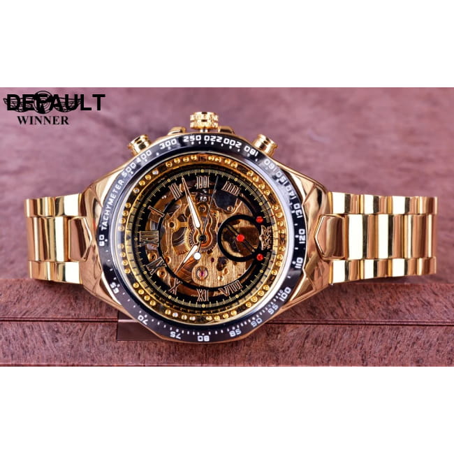 Winner Mechanical Sport Design Bezel Fashion Watch Mens Men Watches
