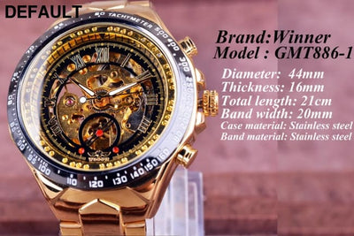 Winner Mechanical Sport Design Bezel Fashion Watch Mens Watches Top Brand Luxury Montre Homme Clock Men Automatic
