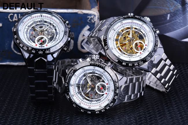 Winner Mechanical Sport Design Bezel Fashion Watch Mens Watches Top Brand Luxury Montre Homme Clock Men Automatic