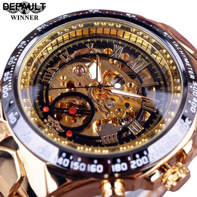 Winner Mechanical Sport Design Bezel Fashion Watch Mens Watches Top Brand Luxury Montre Homme Clock Men Automatic