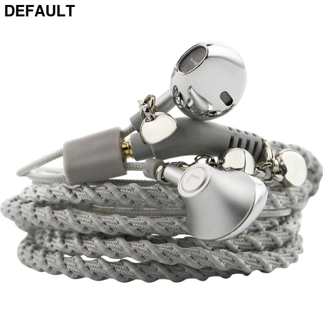 Wired Earphones Bracelet Type Hand Strap Earbuds In-Ear Headphones