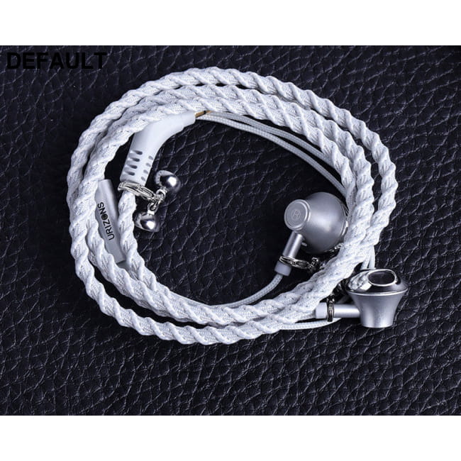 Wired Earphones Bracelet Type Hand Strap Silver grey Earbuds In-Ear Headphones