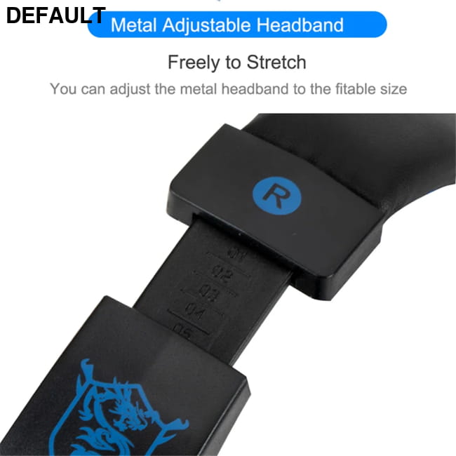 Wired Gaming Headphones With LED Light Noise-cancelling Blue Headsets