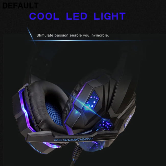 Wired Gaming Headphones with Mic for PS5 Xbox Smartphone and PC LOGO LED Light 2