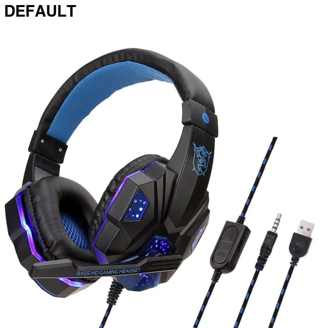 Wired Gaming Headphones with Mic for PS5 Xbox Smartphone and PC LOGO LED Light 2
