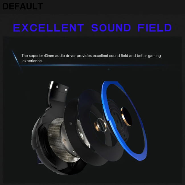 Wired Gaming Headphones with Mic for PS5 Xbox Smartphone and PC LOGO LED Light 2