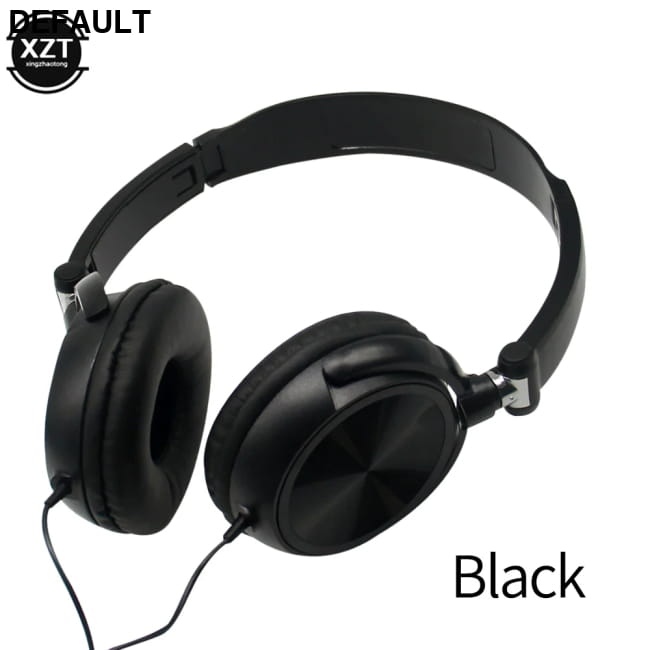 Wired Headphones Over Ear Headsets HD Sound Bass HiFi red with MIC