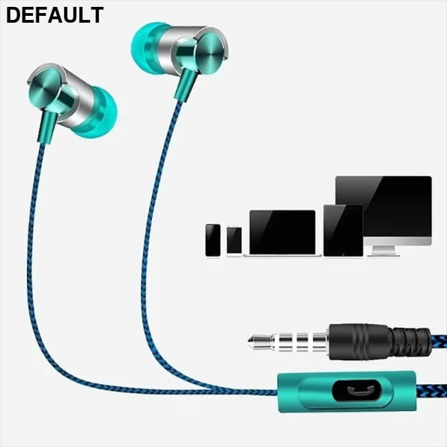 Wired In-ear Earphone In Ear Noise Cancellation Ergonomic purple Earbuds Headsets
