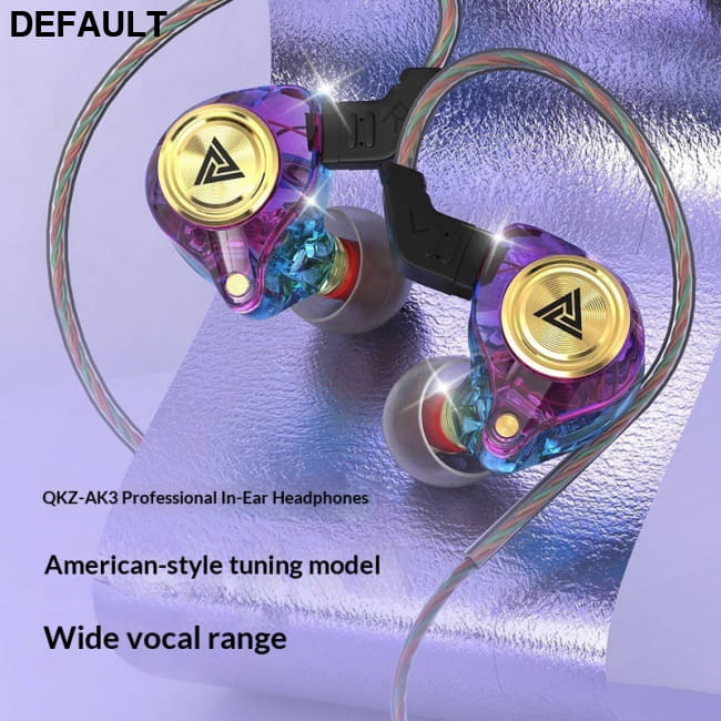 Wired In-ear High-fidelity HIFI Dynamic Coil Control Earbuds Headphones