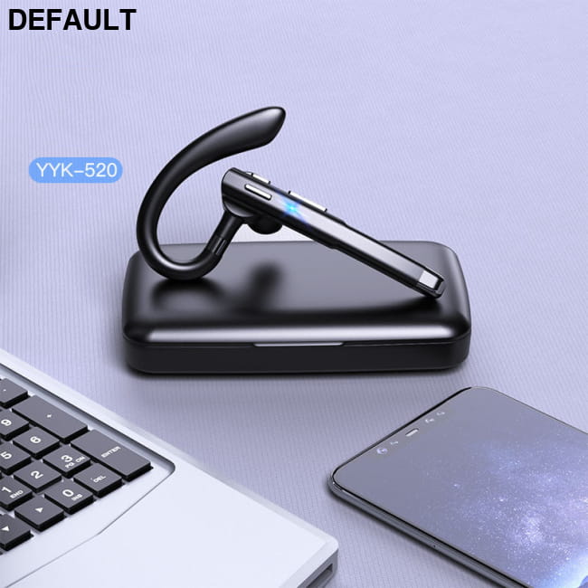 Wireless Bluetooth Headset Single Ear Business Hanging YYk520 Second Generation / Headphone + charging slot Mini