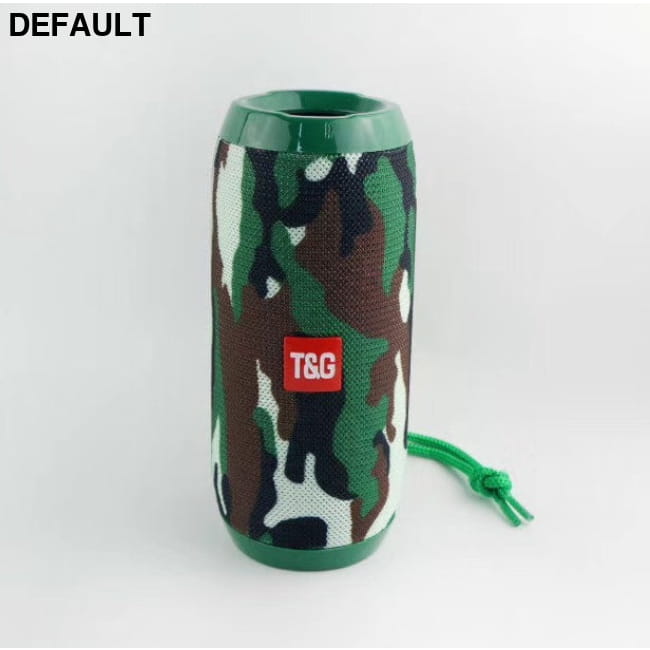 Wireless Bluetooth Speaker 10W Waterproof Column Subwoofer Camouflage green Mini Speakers