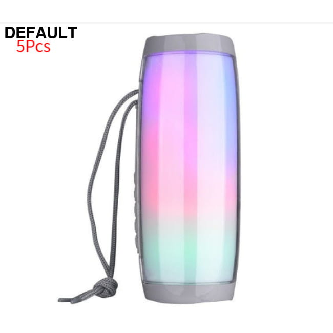 Wireless Bluetooth Speaker 10W Waterproof Column Subwoofer Grey LED 5pcs Mini Speakers