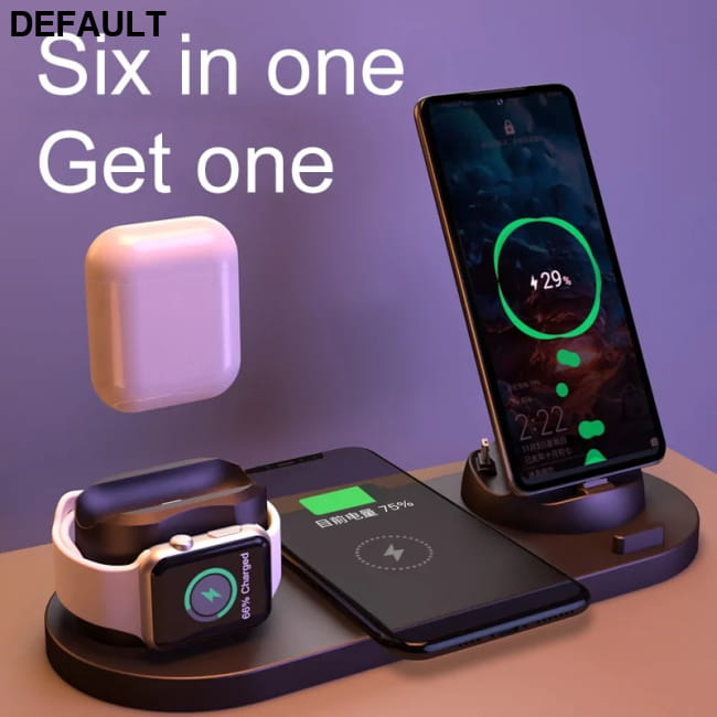 Wireless Charger 6 in 1 10w Qi Fast Stand Car Accessories Electronics
