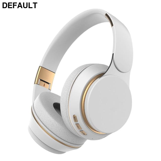 Wireless Headphones Bluetooth Headset White Glossy Over-Ear