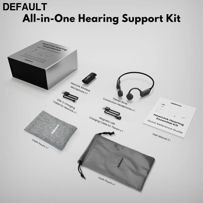 Wireless Hearing Enhancement With Bone Conduction Headset Headphones