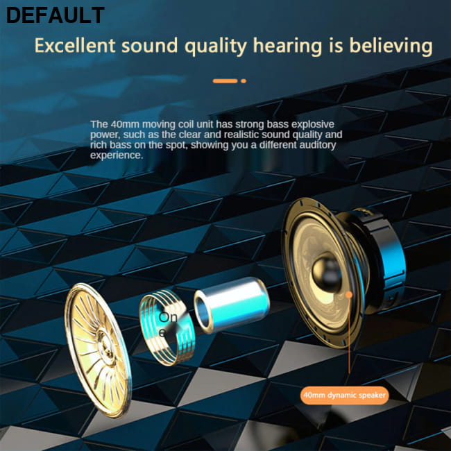Wireless HiFi Headphones With Mic Foldable Over Ear Black / China Electronics