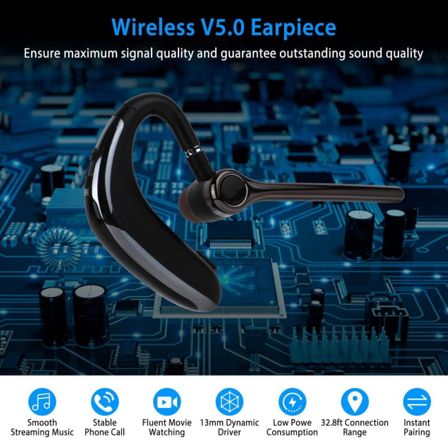 wireless v5.0 driving earbudss Black / US Mini Bluetooth Earphones Headphones & Headsets