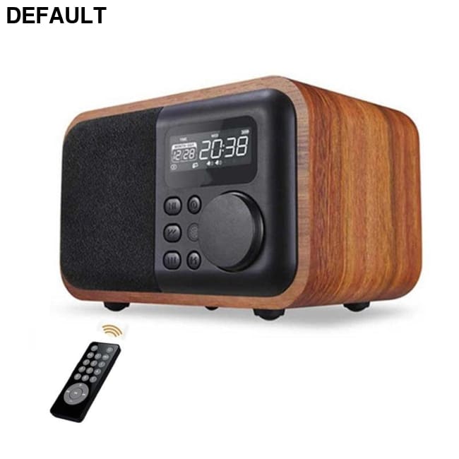 Wireless Wooden Portable Bluetooth Speaker Subwoofer with FM Radio Alarm Clock Caixa De Som Remote Control Altavoces