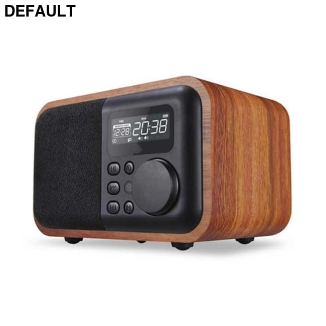 Wireless Wooden Portable Bluetooth Speaker Subwoofer with FM Radio Alarm Clock Caixa De Som Remote Control Altavoces