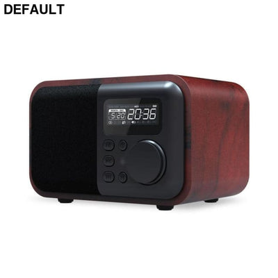 Wireless Wooden Portable Bluetooth Speaker Subwoofer with FM Radio Alarm Clock Caixa De Som Remote Control Altavoces