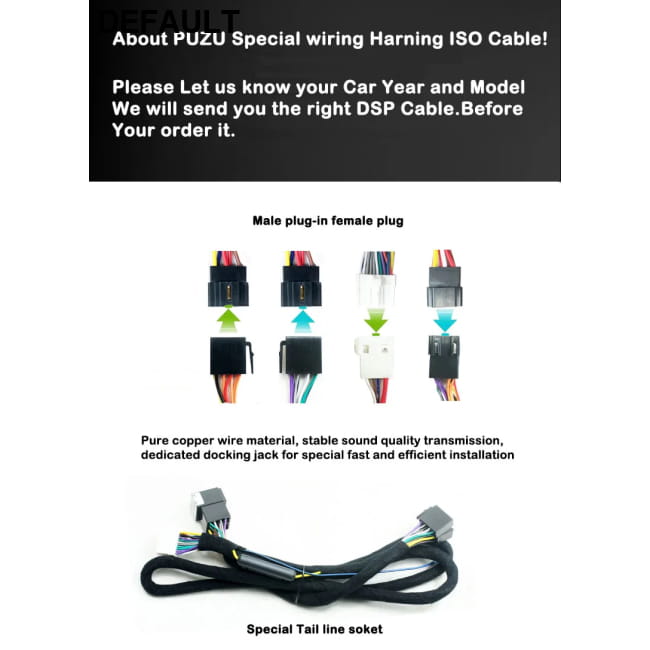 wiring harness 4X150W Car DSP amplifier with android Amplifiers Electronics