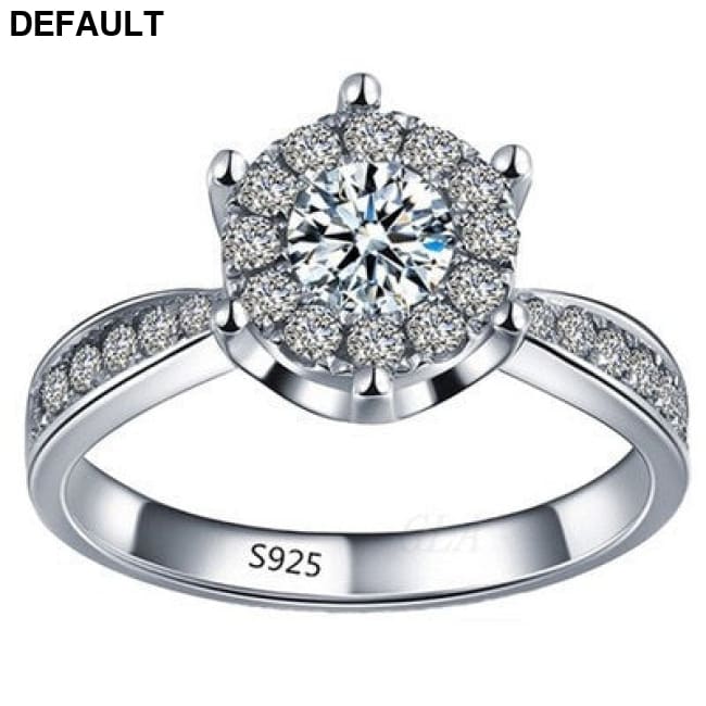 Wish fashion engagement ring exquisite eight heart arrow zircon female jewelry wholesale Wedding Rings Best Selling