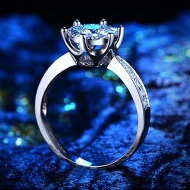 Wish fashion engagement ring exquisite eight heart Wedding Rings Sterling Silver
