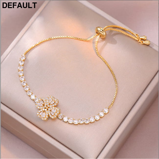 Women Bracelets Sterling Infinity Heart White Gold Plated Golden Best Selling Products