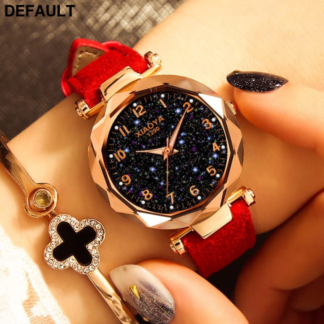 Women Watches Best Sell Star Sky Dial Clock Luxury Rose Selling Products