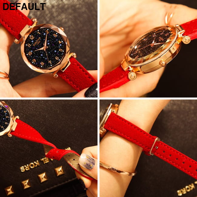 Women Watches Best Sell Star Sky Dial Clock Luxury Rose Selling Products