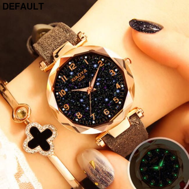 Women Watches Best Sell Star Sky Dial Clock Luxury Rose Grey Selling Products